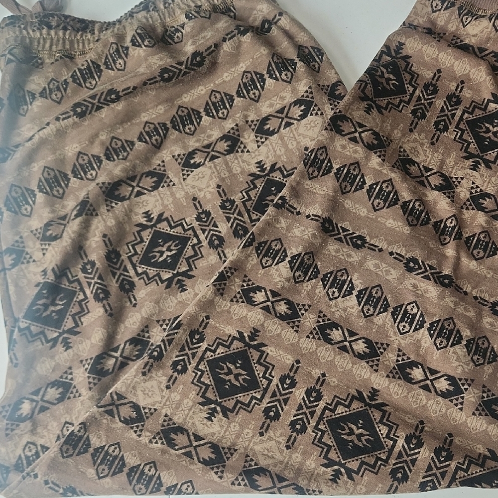 LuLaRoe Jax Geometric Brown and Black Pants